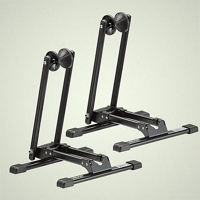 2 Pack Foldable Bike Floor Stand Rack Bicycle Storage for 20-27 Inch Bikes