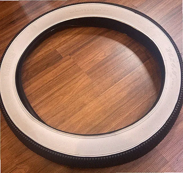 26 x 4 White Wall Speedster Street Fat Tire Ebike Electric bike