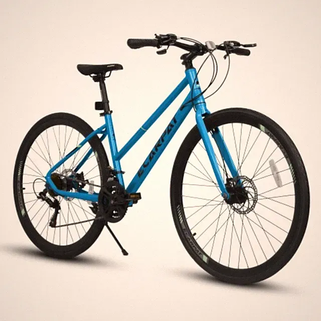 700Cx35 Wide Tire Road Bike 21 Speed Disc Brakes Alloy Wheels Steel Frame City
