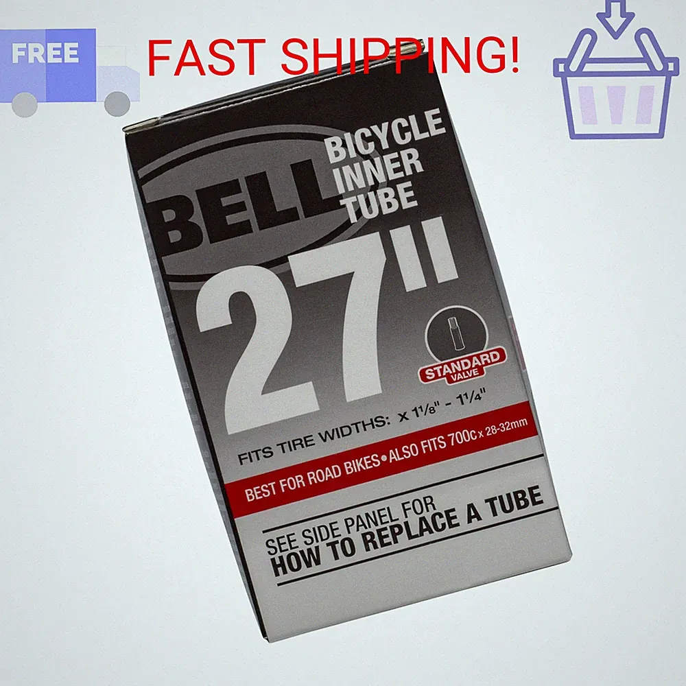 Bell Standard Bicycle Inner Tube, 27" x 1 1/8" - 1 1/4", Schrader Valve