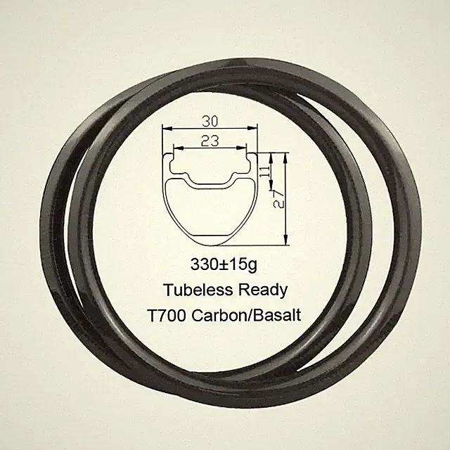 BMX Bicycle Racing Carbon Rims 20inch 406 30*27mm Tubeless V/Disc Brake Rings