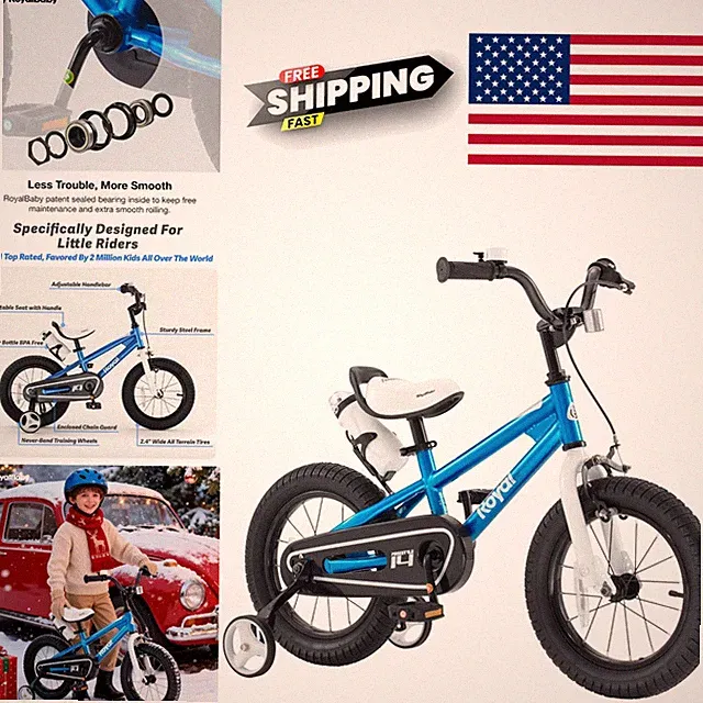 EZ Balance Kids Bicycle 14 Inch with Quick Release Seat Durable and Lightweight