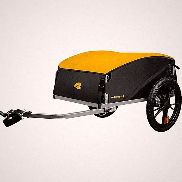 Foldable Bike Trailer Cargo Hauler 80lb Weatherproof Fabric