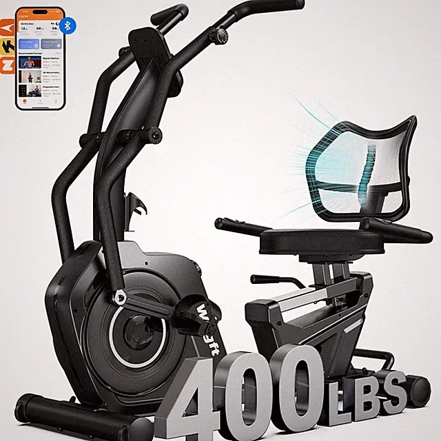 Home Recumbent Exercise Bike Cross Trainer Elliptical Machine Stationary Bike