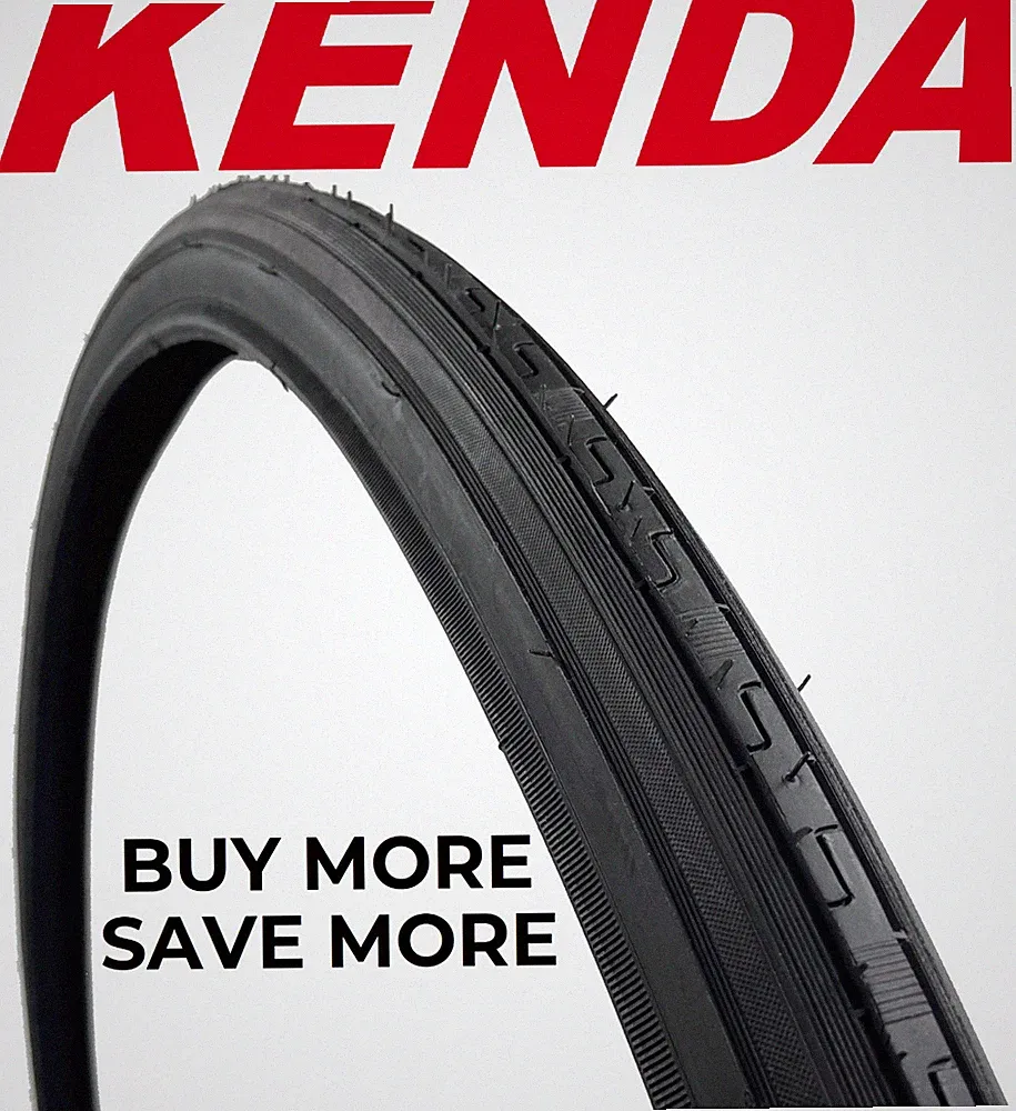 Kenda Classic 27 x 1-1/4" Road Bike Black Tire Fixed Gear 27" Bicycle