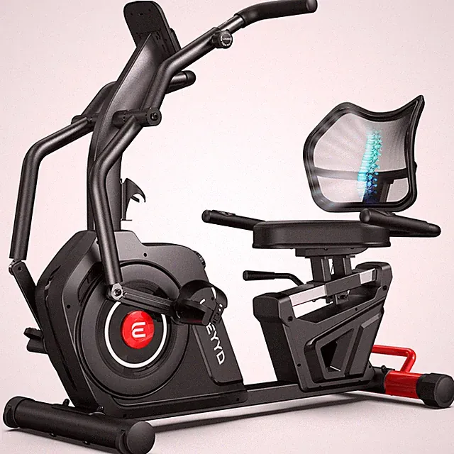 Recumbent Exercise Bike for Home Stationary Bike with Arm Exerciser Smart APP