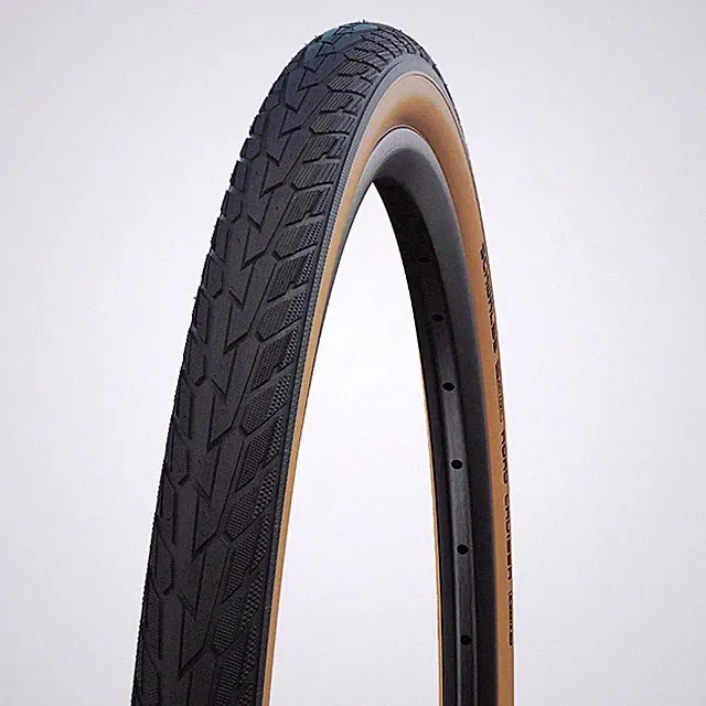 Schwalbe Road Cruiser Mountain Tire, 27''x1-1/4, Wire, GreenCompound, K-Guard