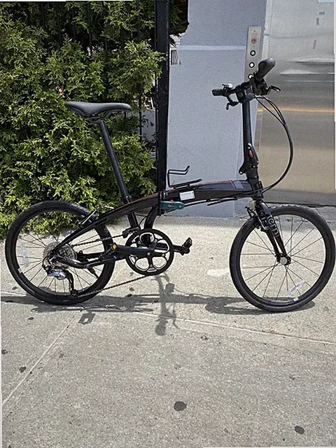 Tern Verge D9 Folding Bicycle Bike Black And Red