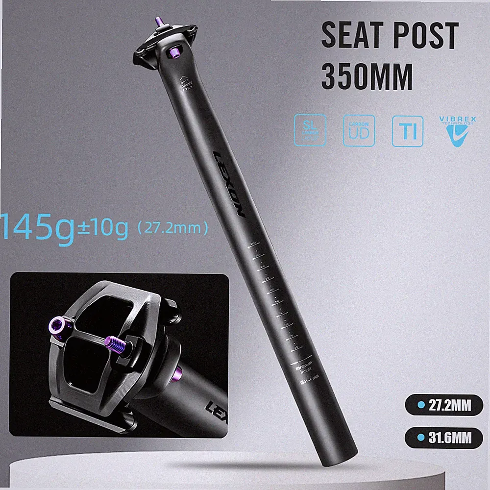 Ultralight Bicycle Seatpost Carbon 27.2/31.6mm MTB/Gravel/Road Bike Seating Tube