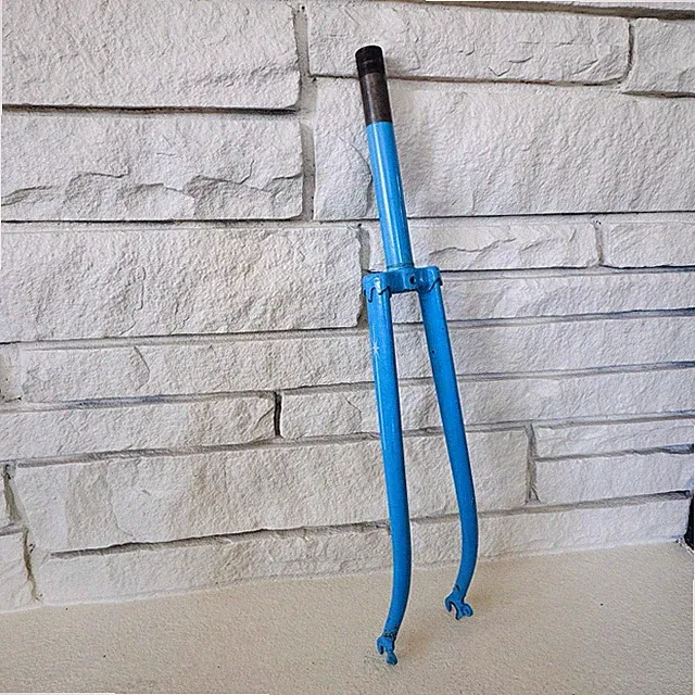 Vintage 1973 AJ Surburban Blue 27" Bicycle Fork Threaded Steerer Steel B1