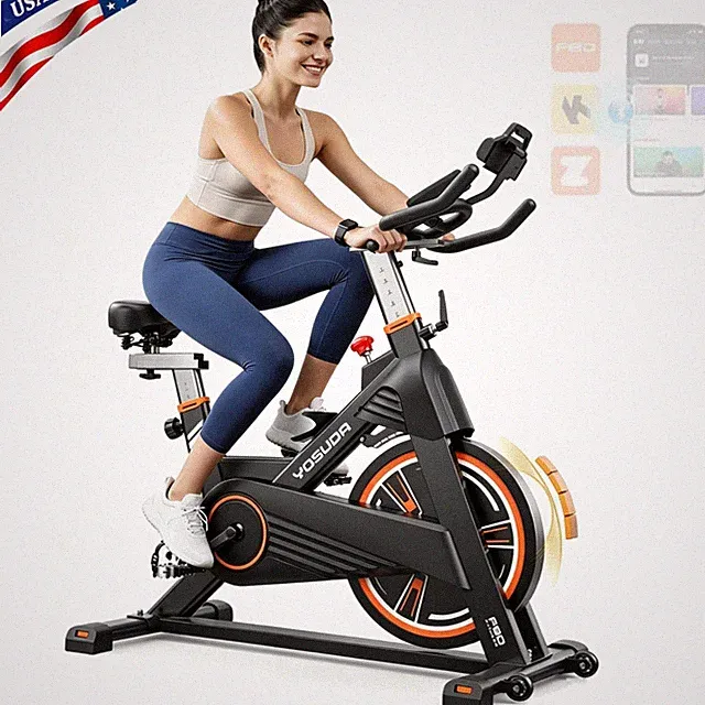 YOSUDA PRO Magnetic Exercise Bike for Home Gym Indoor Workout Bike with 350 LBS